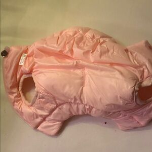 Chic Pink Dog Puffer Coat